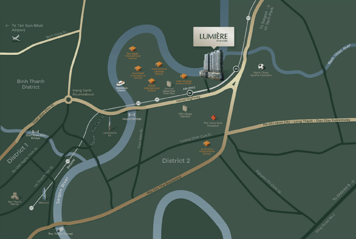 Masterise Lumiere Riverside Quan 2 Location